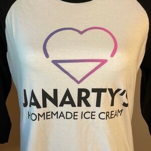 Janarty’s homemade ice cream shirt, size fitted XL.